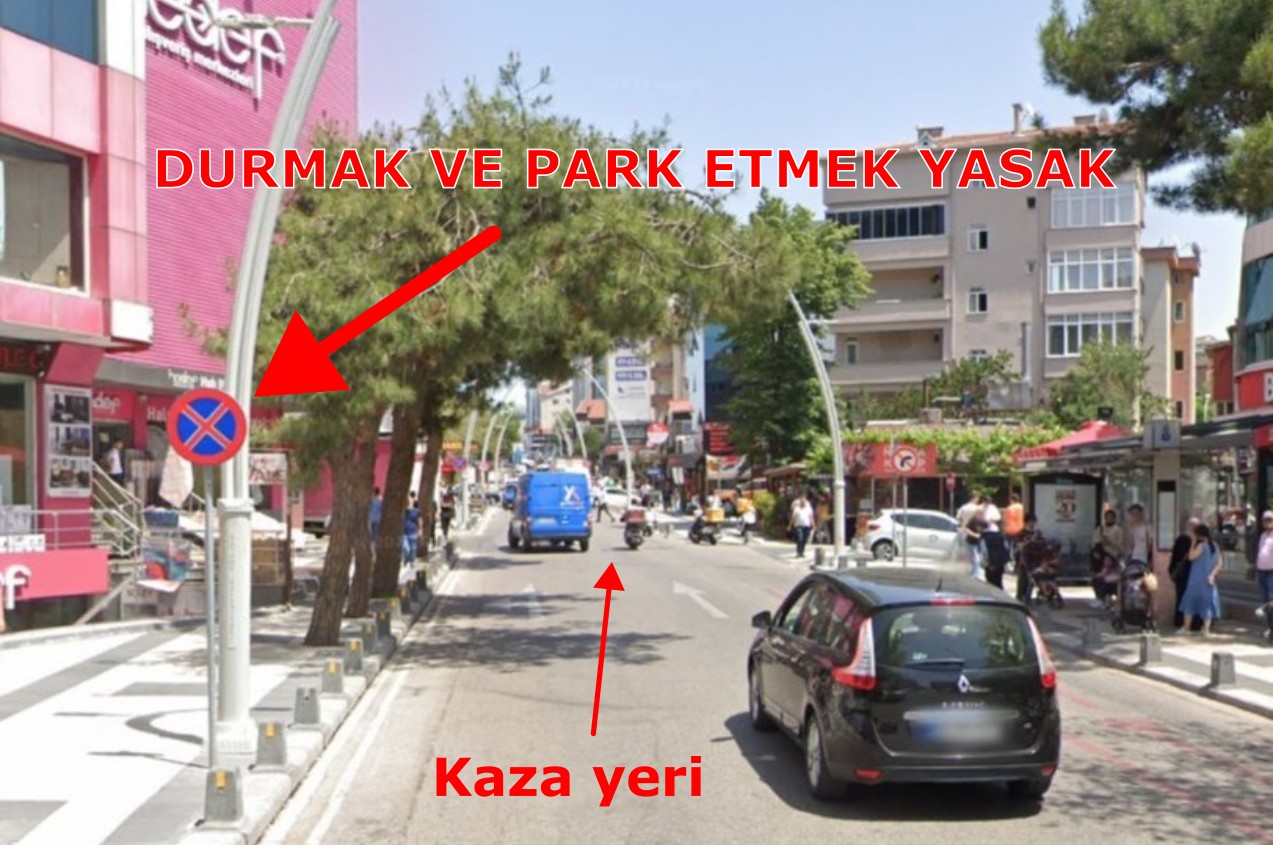 No stopping and parking sign at the location